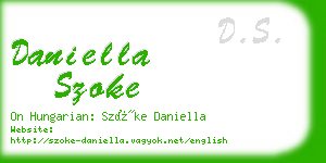 daniella szoke business card